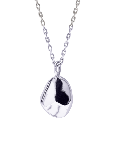 Silver Pebbles Rock pendant