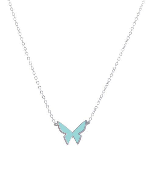 Les Papillons collarbone Necklace Turquoise