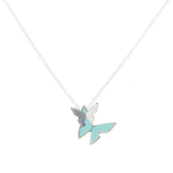 Les Papillons Pendant Small Turquoise