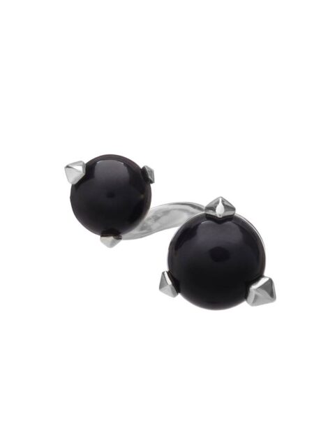 Bones Double Ring Black Onyx monquer ehted
