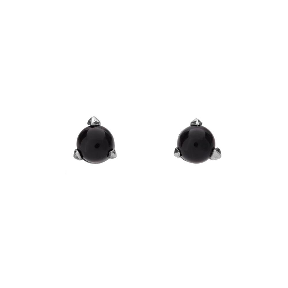 Bones Mini Earrings Black Onyx monquer tallinn