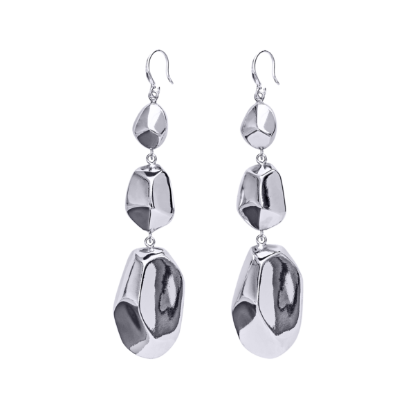 Pebbles long beach earrings