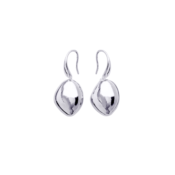 Pebble silver earrings by Hyrv