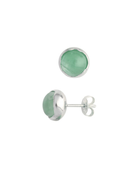Elegant earrings with green aventurine