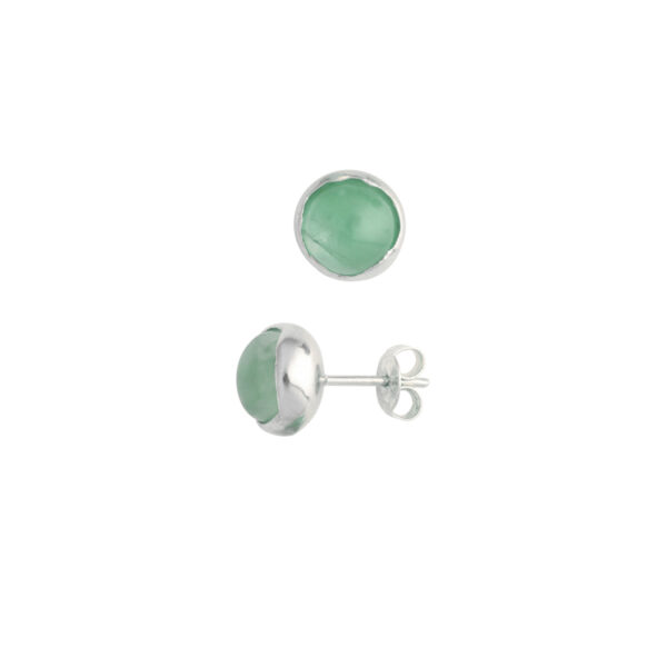Elegant earrings with green aventurine