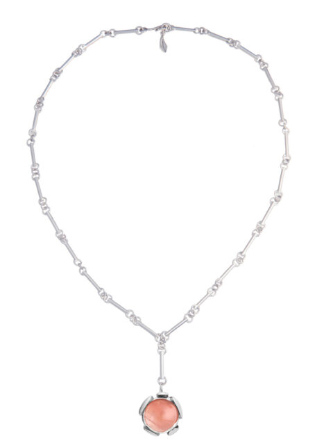 elegant rose agate necklace