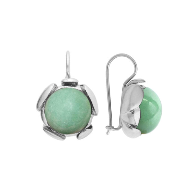 Blossom green aventurine earrings