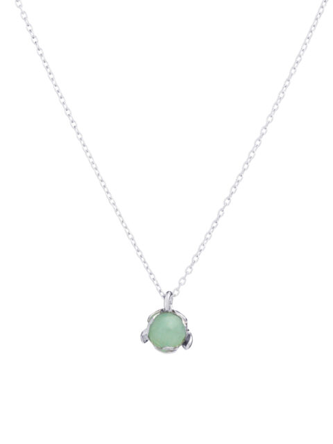 Blossom floret pendant with green aventurine