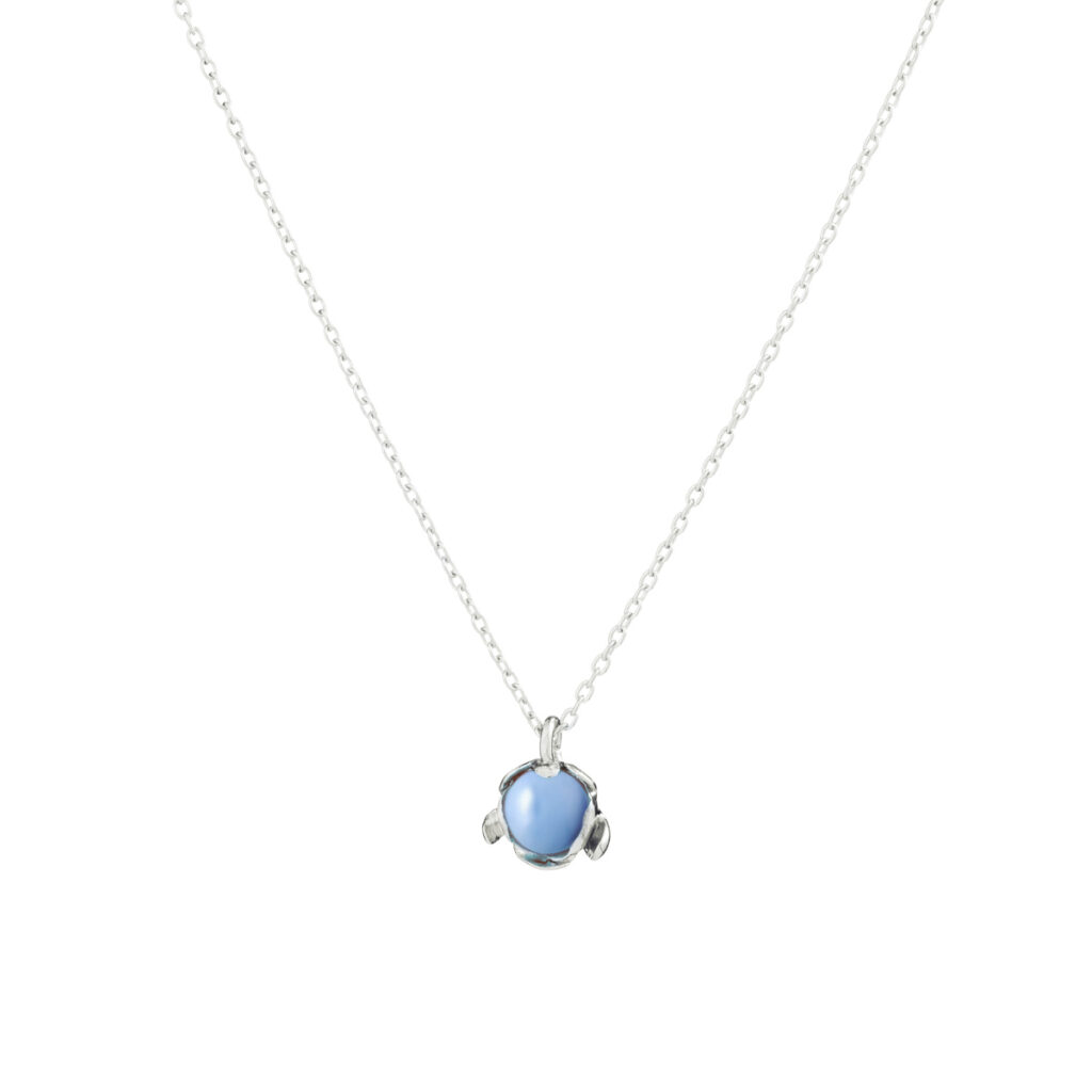 Elegant blue opal pendant