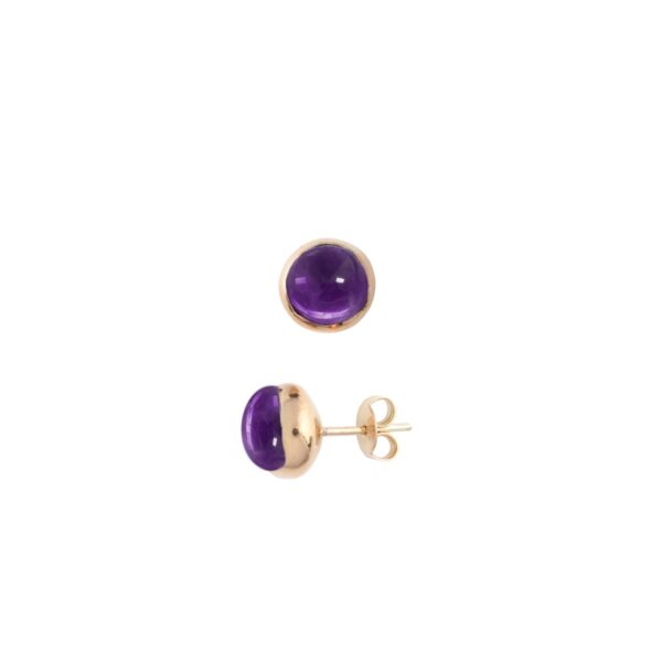 elegant earrings with amethyst