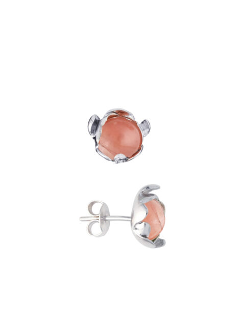 Elegant pink floret earrings