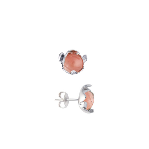 Elegant pink floret earrings