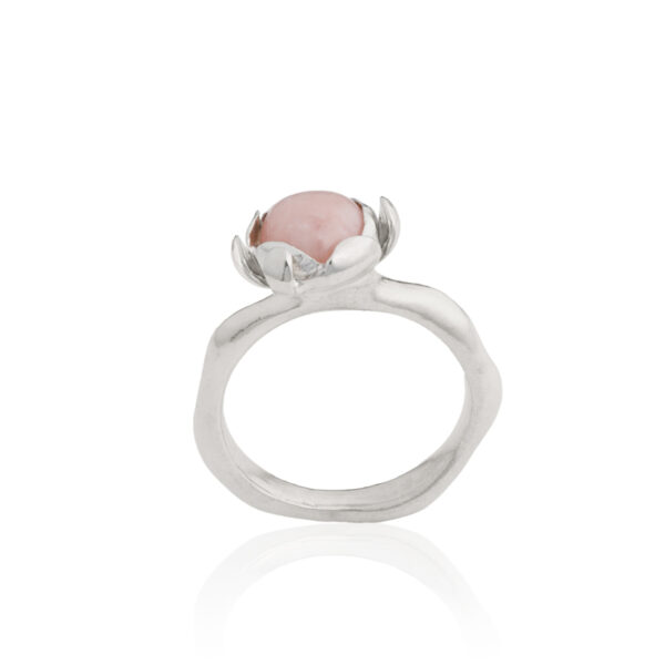 Elegant opal floret ring