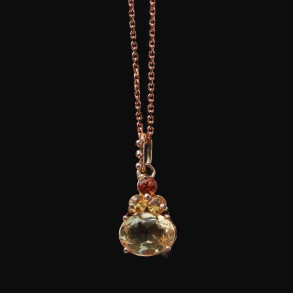 Elegant citrine pendant