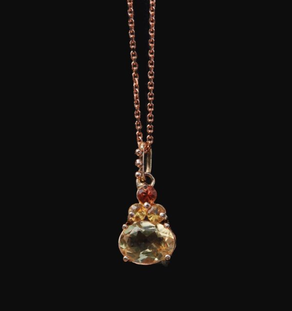 Elegant citrine pendant