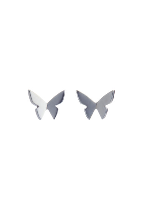Les Papillons Mini Stud Earrings Silver