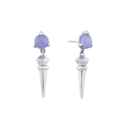 Bones long earrings lavender Bones long earrings lavender