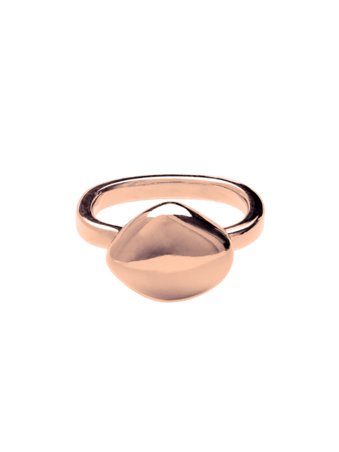 Pebble ring golden by Hyrv